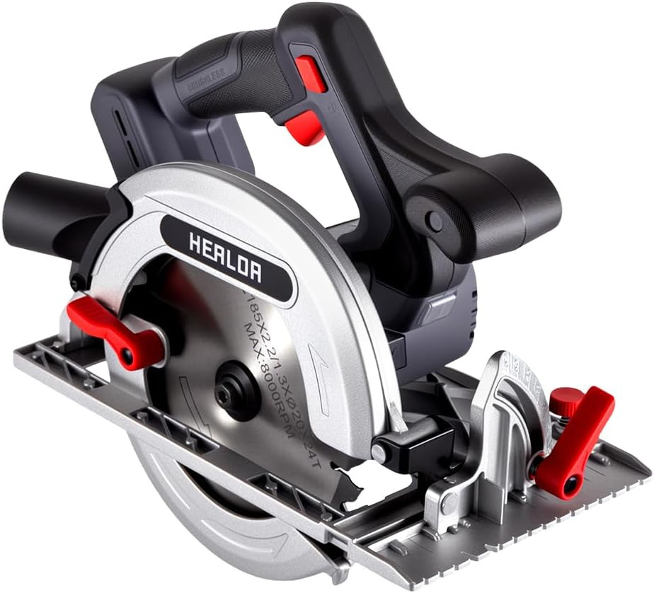 Circular Saw Cordless, Table Circular Saw Portable Compatible with Dewalt 18V/20
