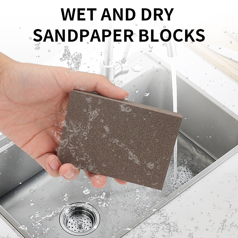 106Pcs 3&Prime; Sanding Discs Pads 80-3000# Hook & Loop Sandpaper+Sanding Sponge Block