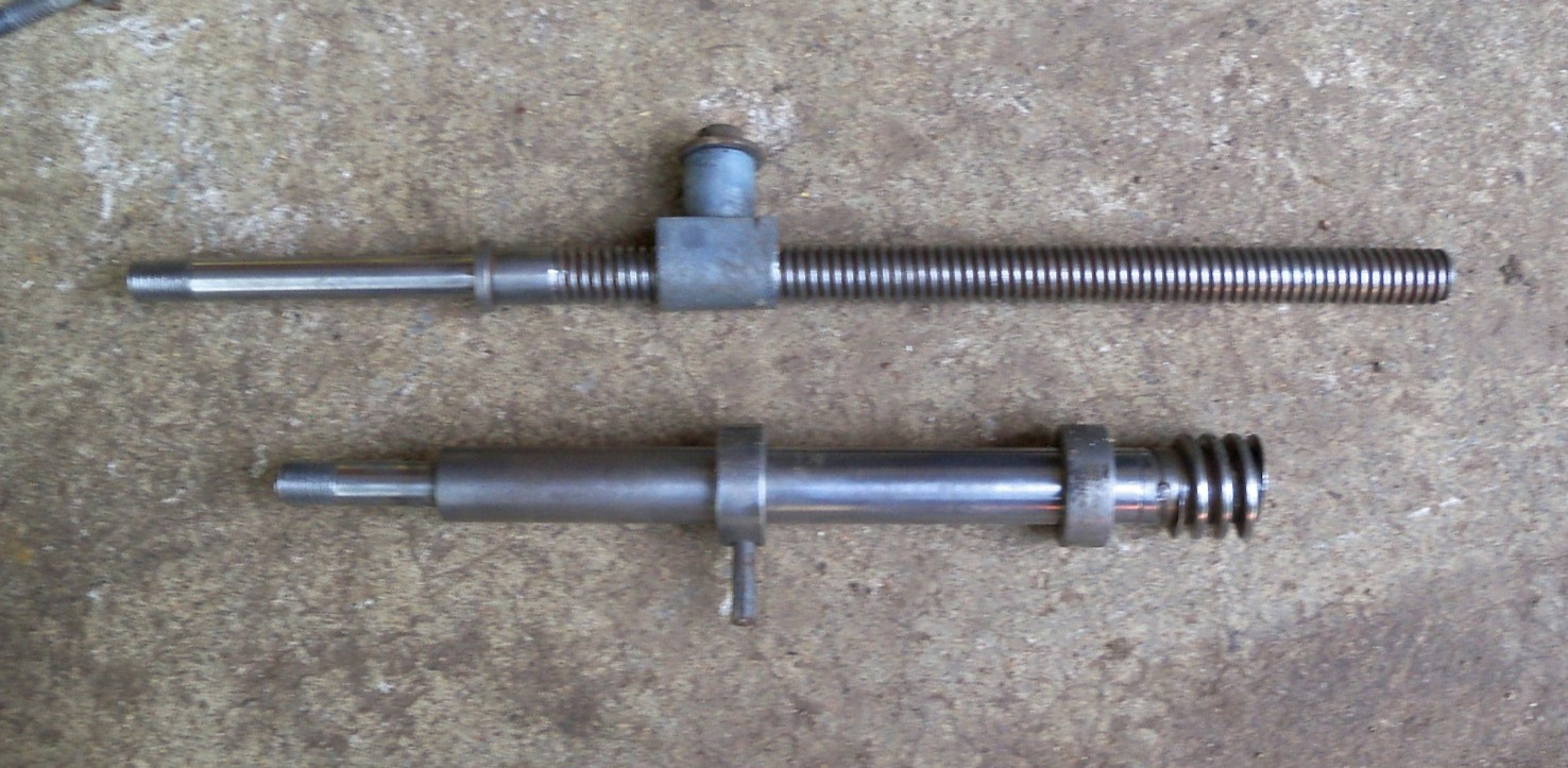 Vintage Craftsman 101 8&Prime; Table Saw Tilt Elevation Shaft Set, Worm Gear 101.02142