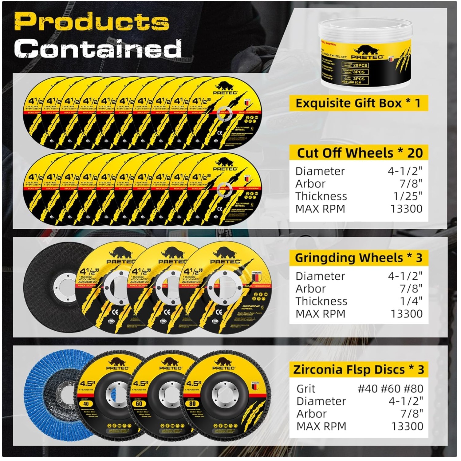Convenient Angle Grinder Disc Case – Storage Box Included