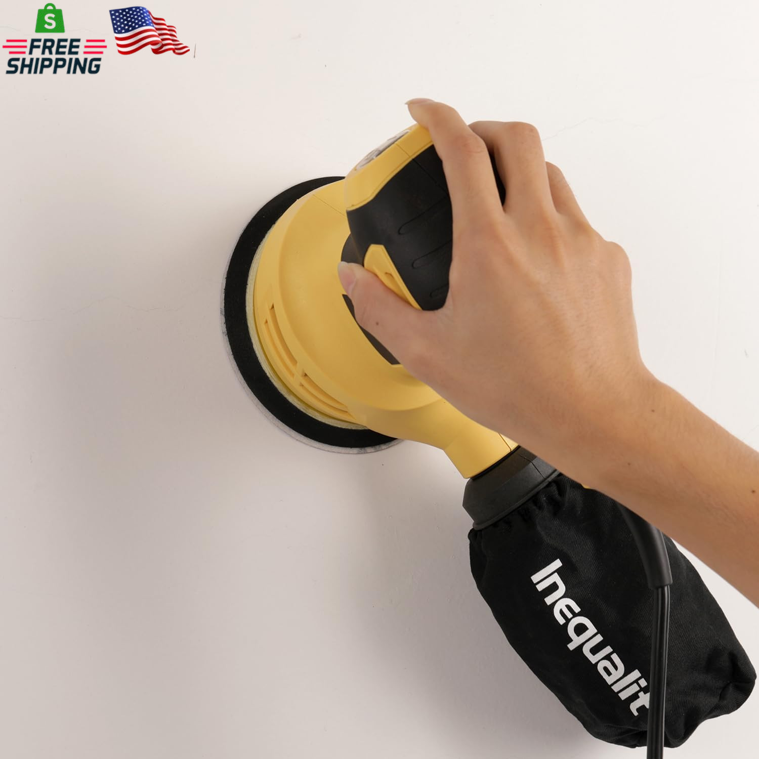Random Orbital Sander, 2.4Amp 5-Inch Corded Palm Sander, Max 13000 OPM Electric