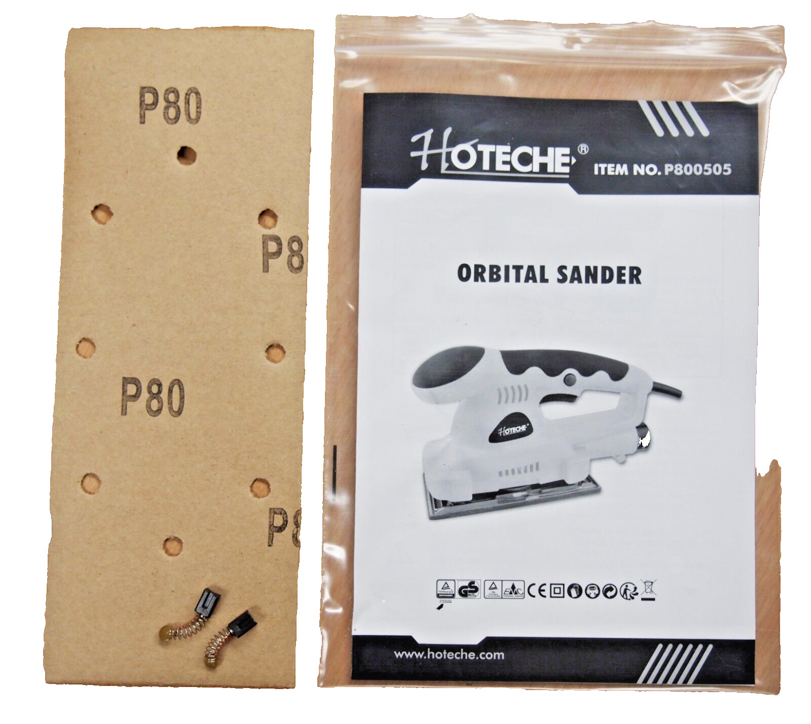 HOTECHE 1/3 Sheet Finishing Sander Orbital Sander 180w P800505