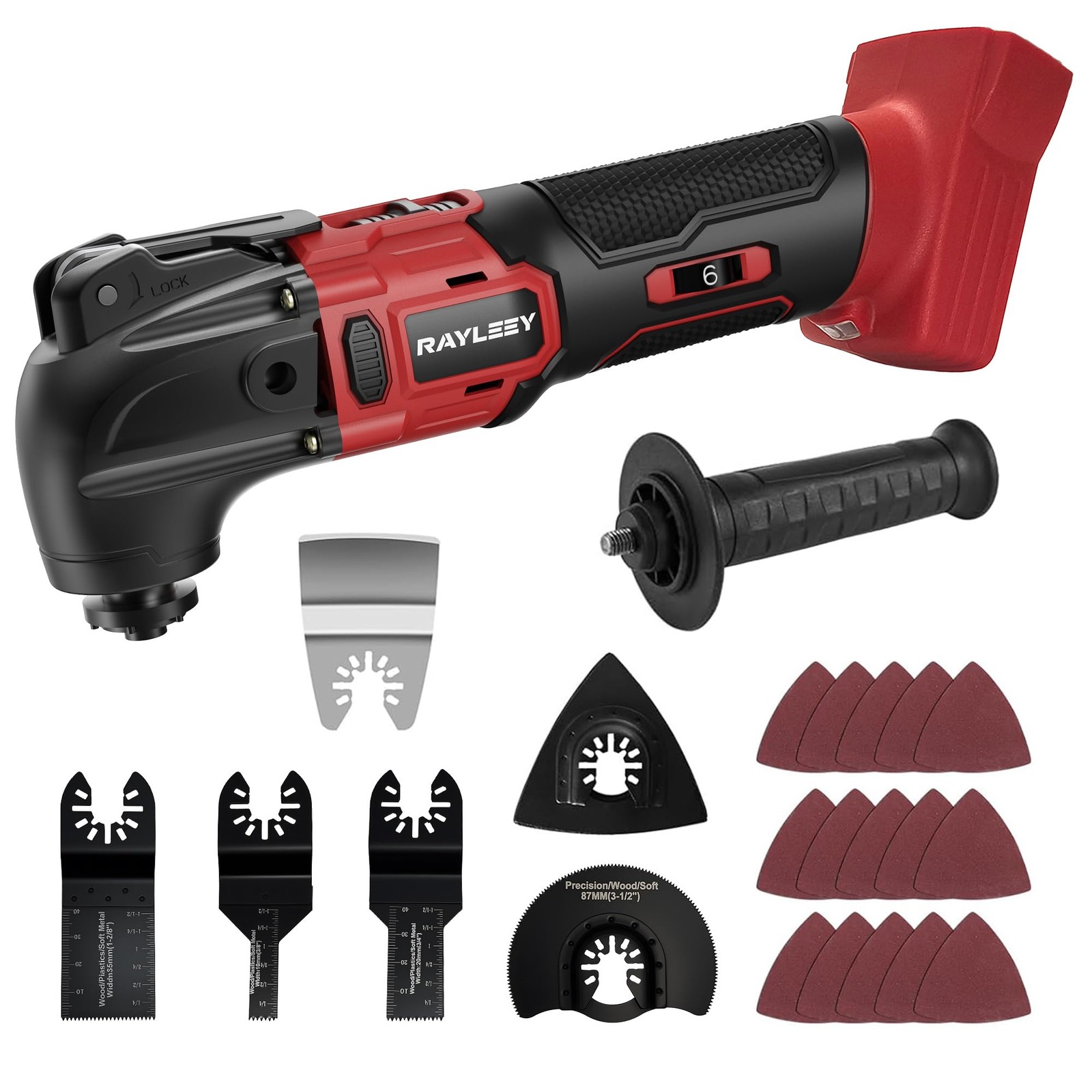 Cordless Oscillating Multi-Tool Kit 20V Brushless 6-Speed 22-Piece Tool Only