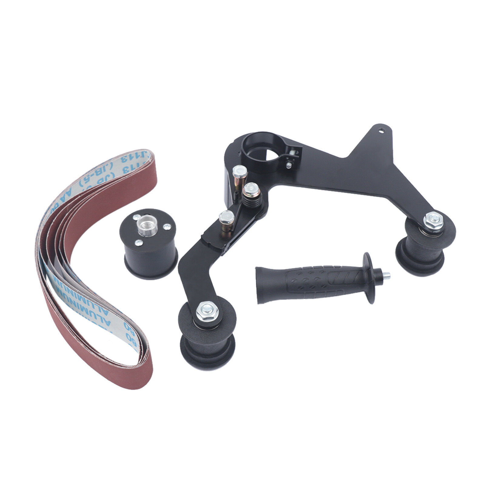 Pipe Tube Polisher Belt Sander Attachment Adapter 60,120,240,400,600 Standards