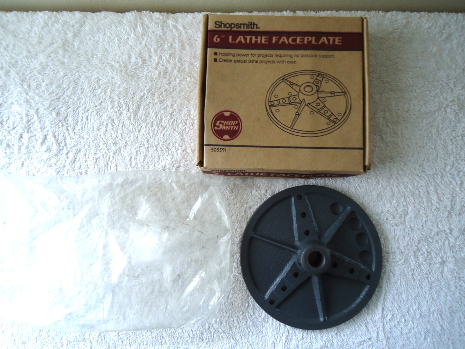  » NOS  » Shopsmith # 505591 6&Prime; Lathe Faceplate  » Great Item  » Free Shipping « 