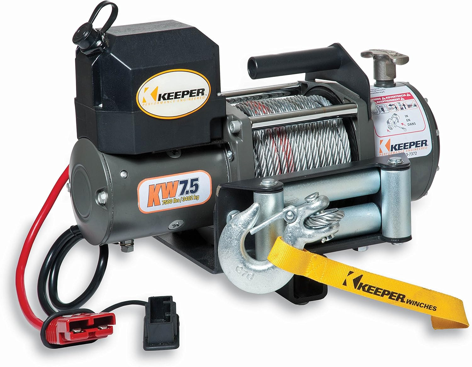Powerful 7,500 lb Electric Winch with Wireless Remote – 12V DC