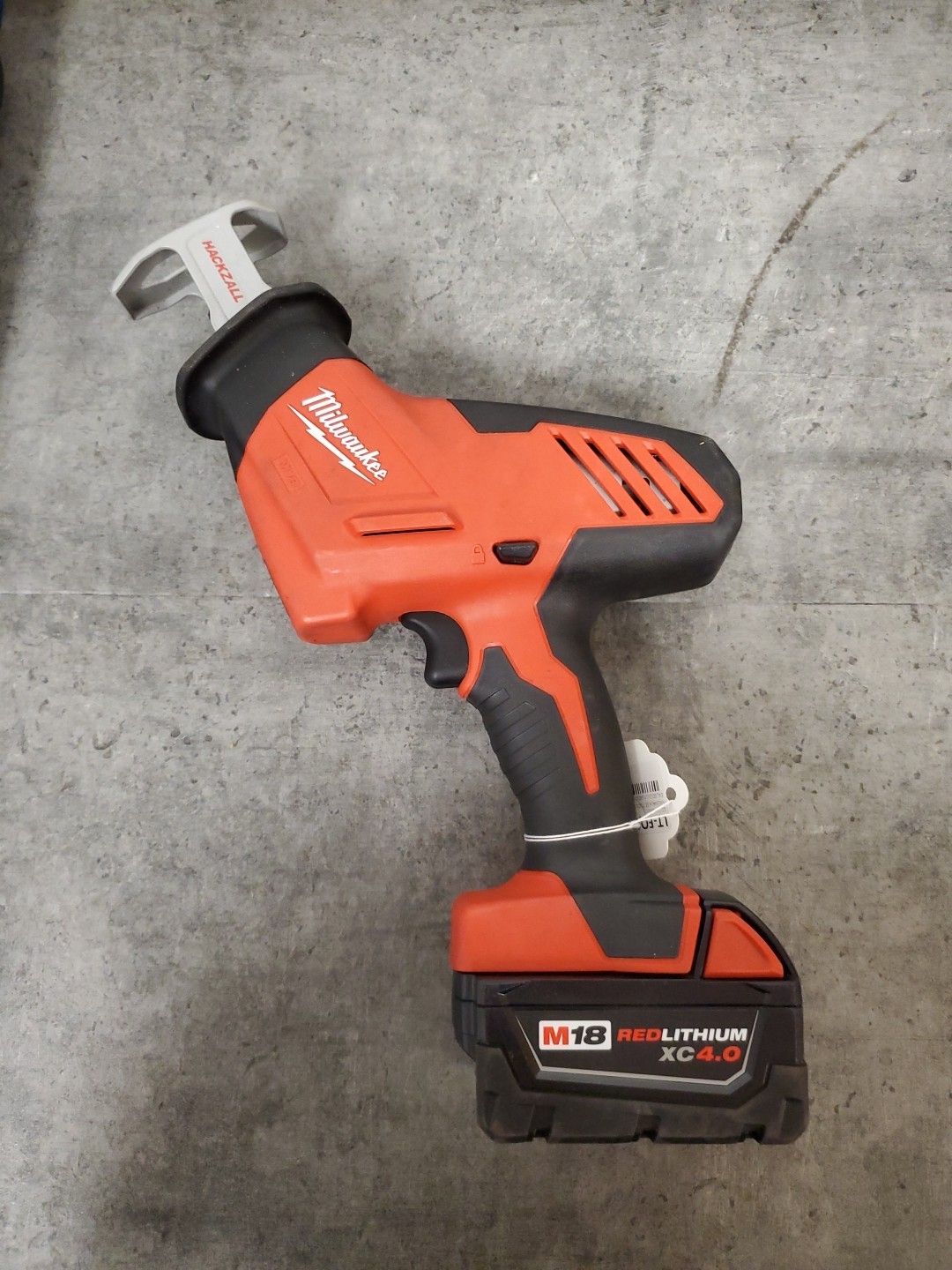 Used 1 Milwaukee M18 18V Hackzall Reciprocating Saw (2625-20) W/ M18 4Ah Battery