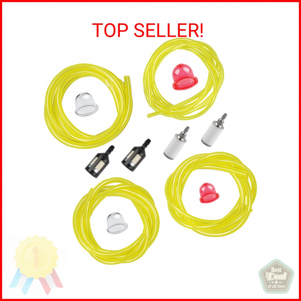 Muagroo (4 size 4 feet each) Small Engine Fuel Line Primer Bulb for Stihl Crafts