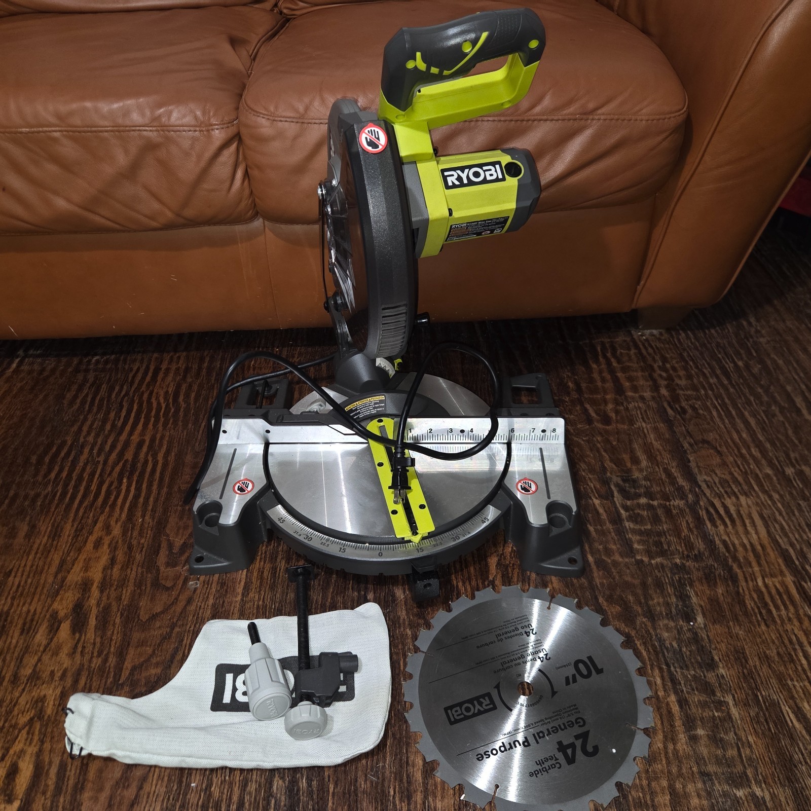 Ryobi TS1346T 14 Amp 10 inch Compound Miter Saw New Blade
