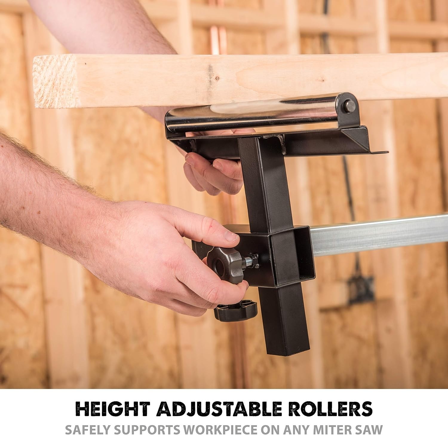 Universal Miter Saw Stand with Quick Release Brackets – Lightweight & Sturdy