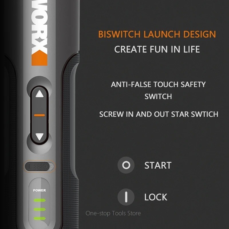 WORX WX242 4V Electrical Screwdriver Set Smart Cordless Electric Minidrill Tool