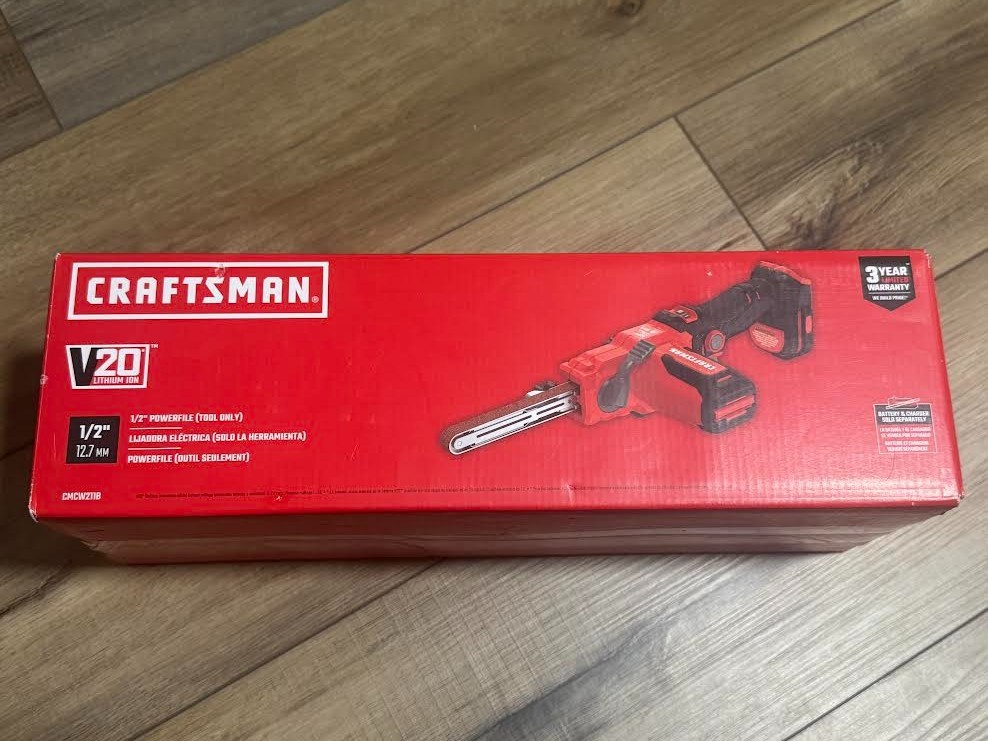 Craftsman V20 1/2&Prime; Powerfile CMCW211B Handheld Belt Sander New