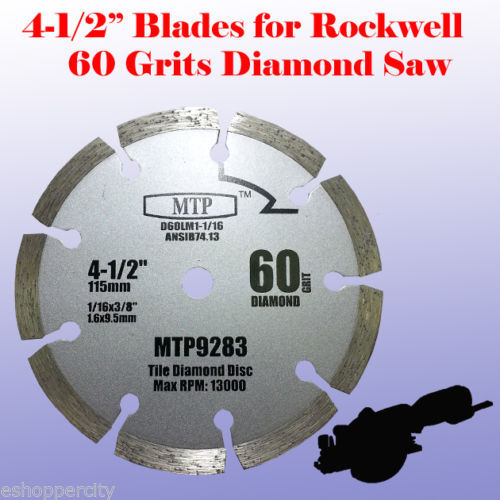 3x 4-1/2 inch Metal Wood Tile Saw Blade for ROCKWELL RK3441K WORX WX429L Compact