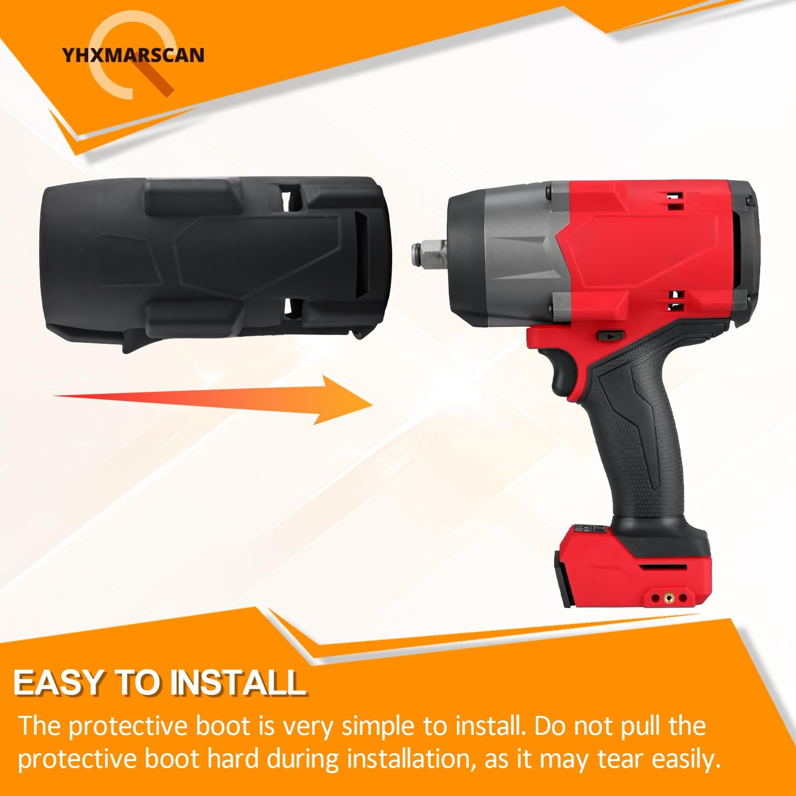 Protective Boot for Milwaukee M18 Fuel 1/2&Prime; 2967-20 Impact Wrench