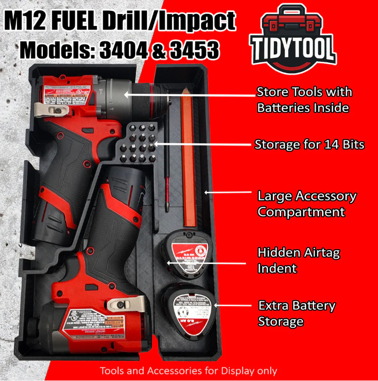 Milwaukee Drawer Liner for M12 FUEL Drill/Driver and impact