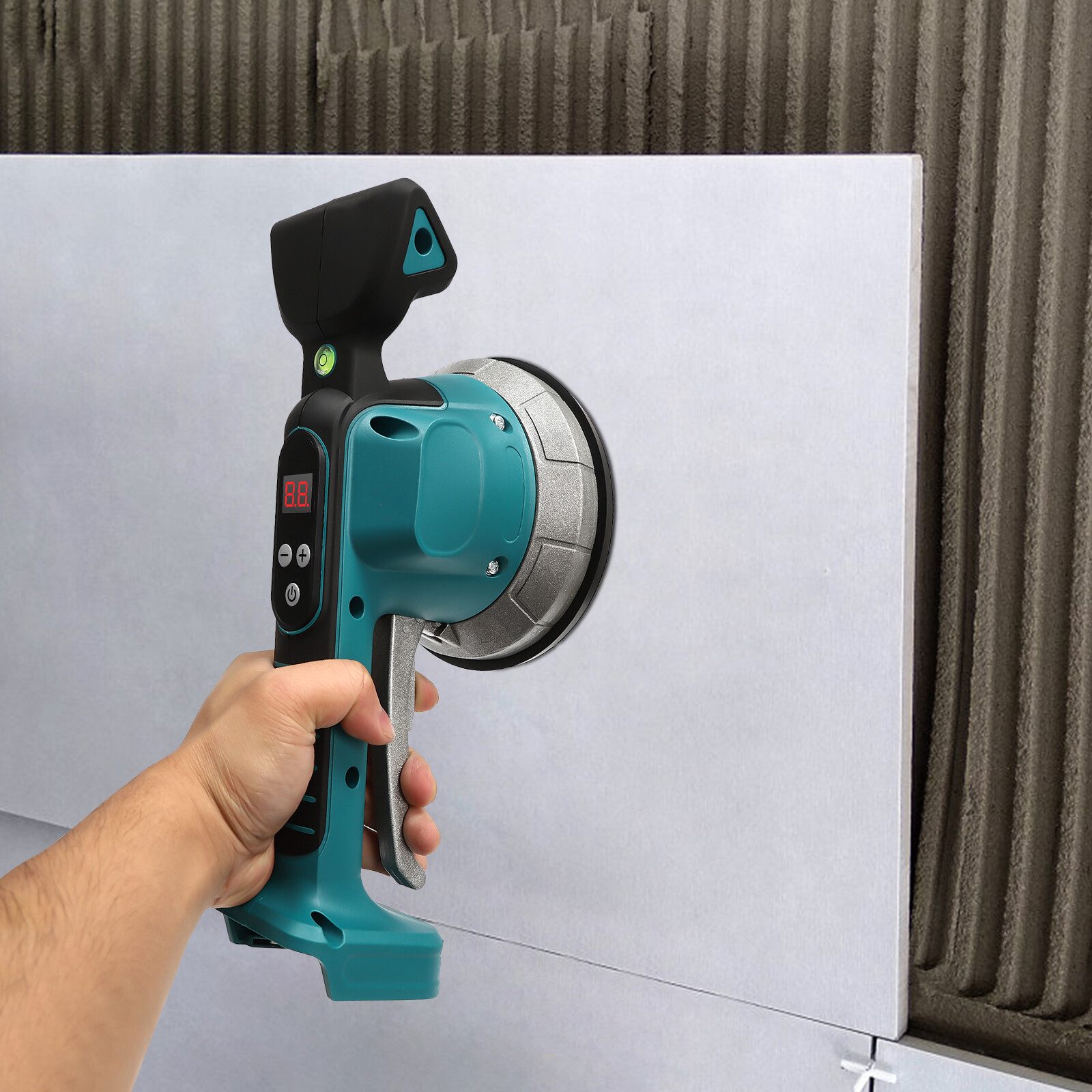 Tiling Machine with Aluminum Alloy Head, 440 lbs Suction Power, Adjustable
