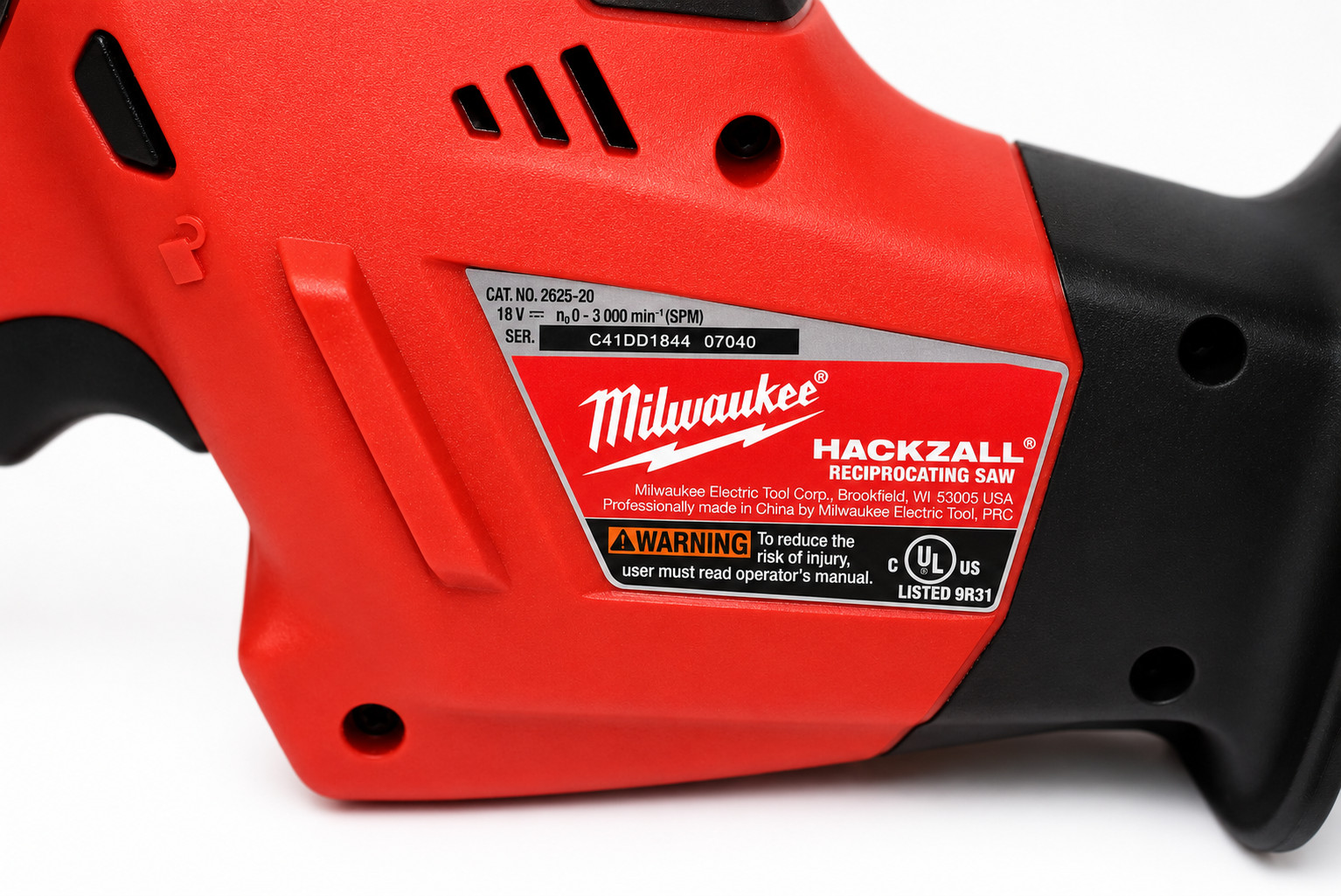 Milwaukee 2625-20 18 Volt M18 HACKZALL Reciprocating Saw. Brand New, no box.