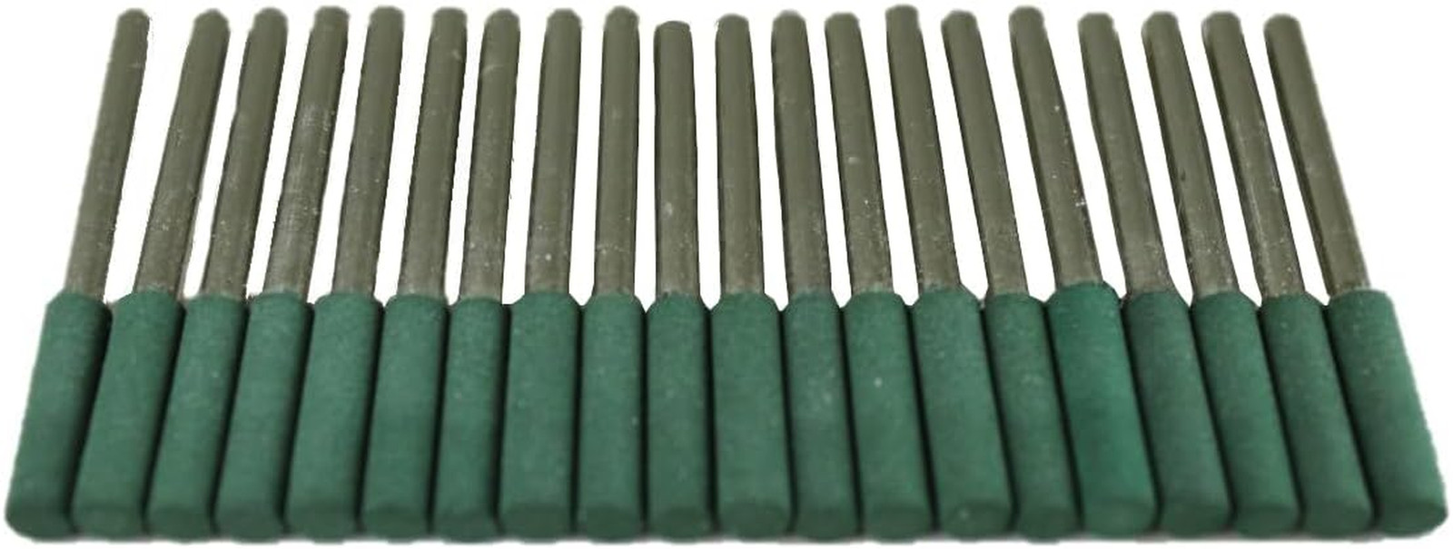 20 Pc 4.5 Mm (3/16 Inch) Cylinder Rubber Rotary Tool Polishing Burr with 3 Mm (1