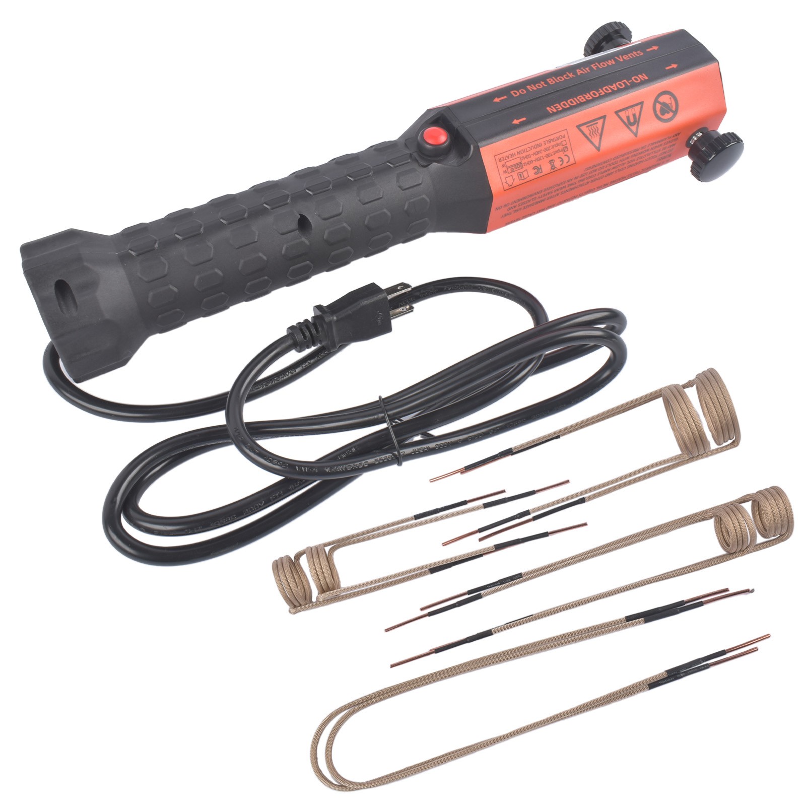 1000W 1200W Magnetic Induction Heater Tool Kit for Rusty Bolt Removal, 8 Coils