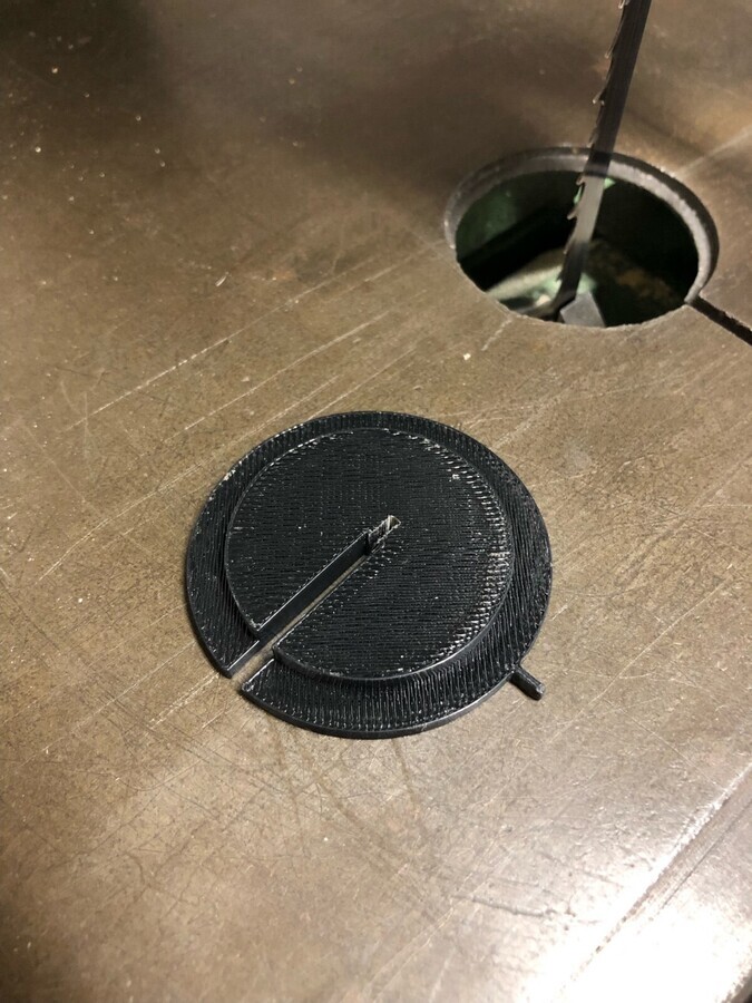 Zero Clearance Insert for Powermatic 143 Band Saw 2.25&Prime; diameter, 1/4&Prime; thick