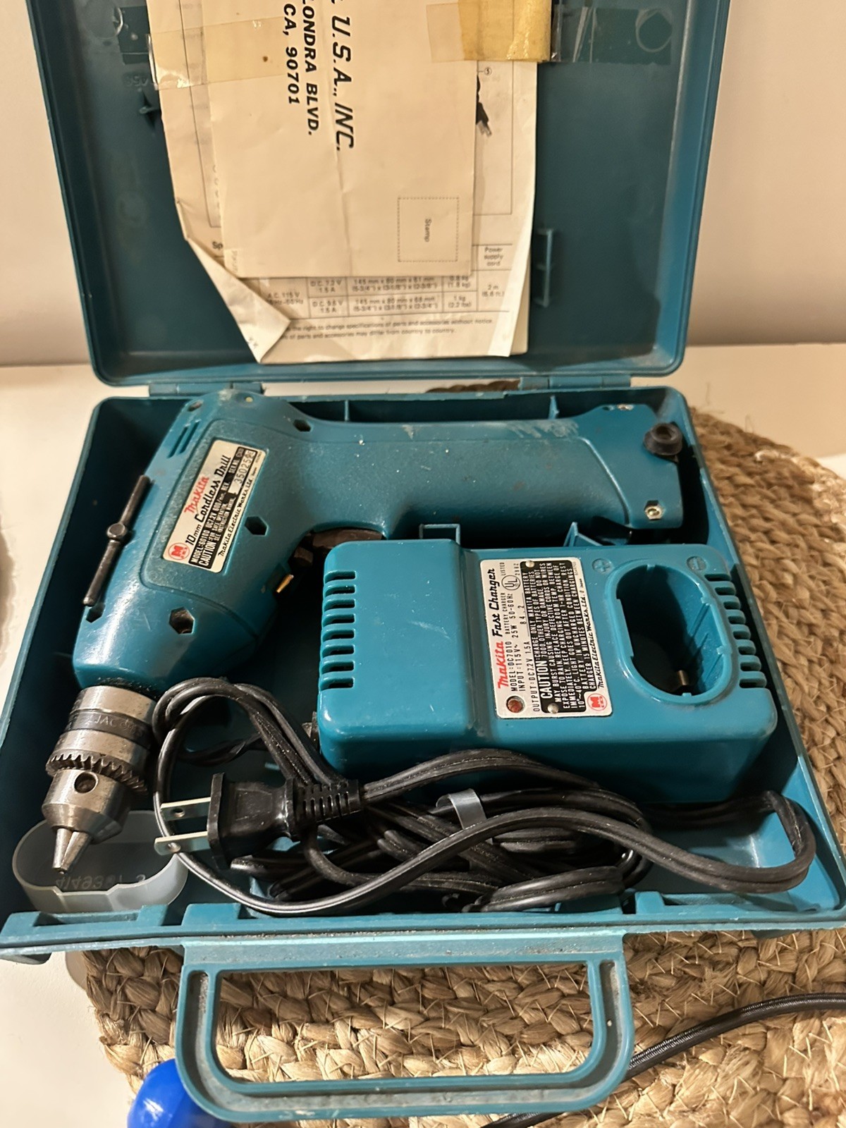 Makita 6010D Cordless Driver Drill, Charger, Battery, Original Case Tested