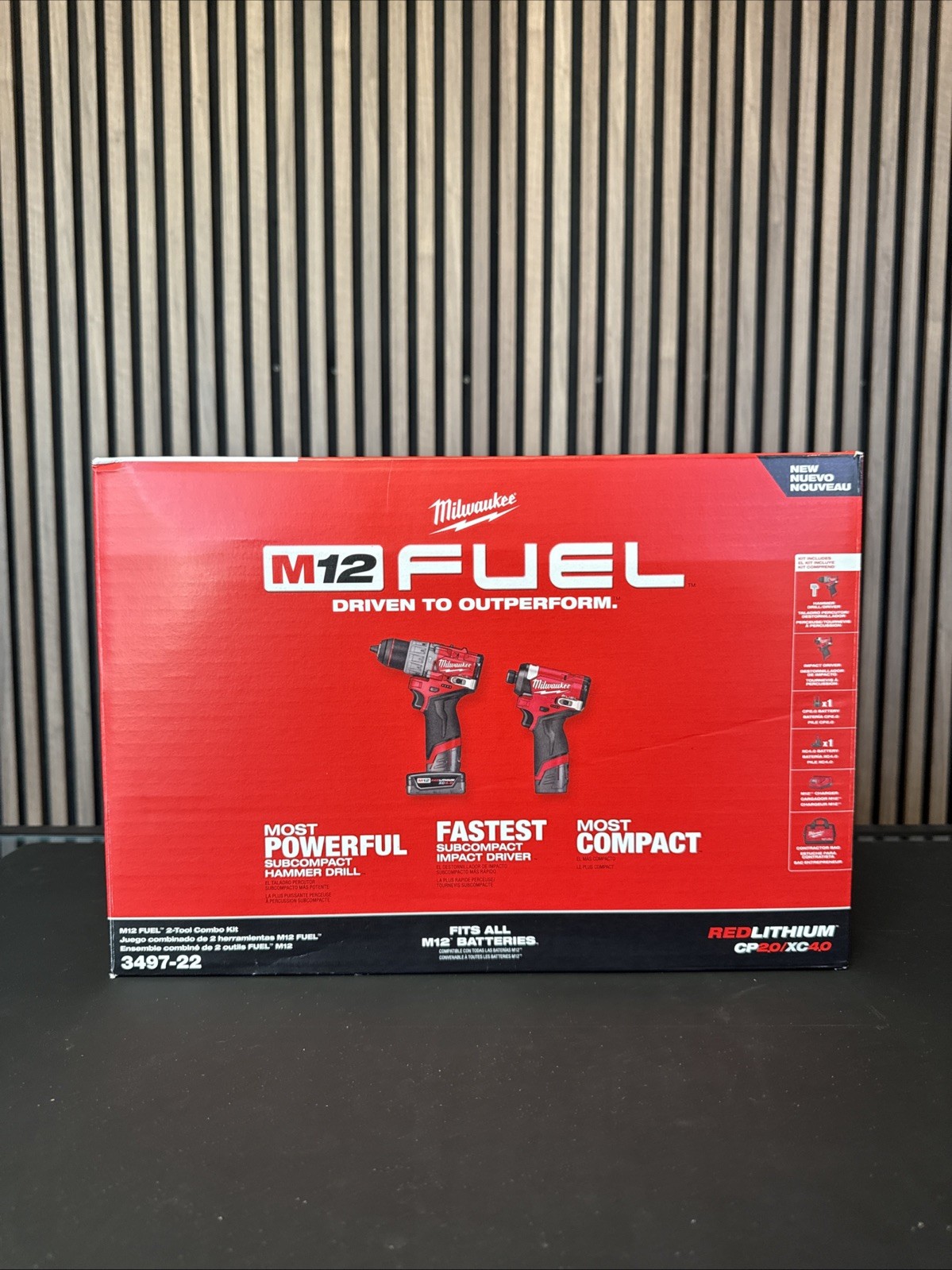 Milwaukee 3497-22 M12 FUEL Impact Driver And Hammer Drill 2-Tool Combo Kit 12V