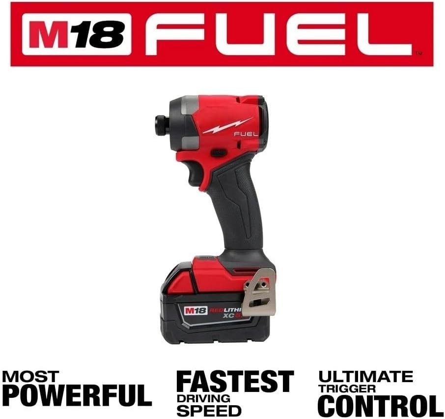 Milwaukee 2953-22 M18 FUEL™ 1/4&Prime; Hex Impact Driver Kit Free and Fast Shipping