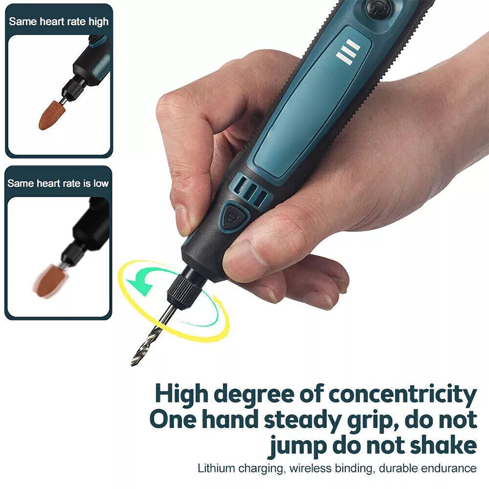 Multi-Use Cordless Electric Mini Drill Grinder Engraving Pen Rotary Tool Kit