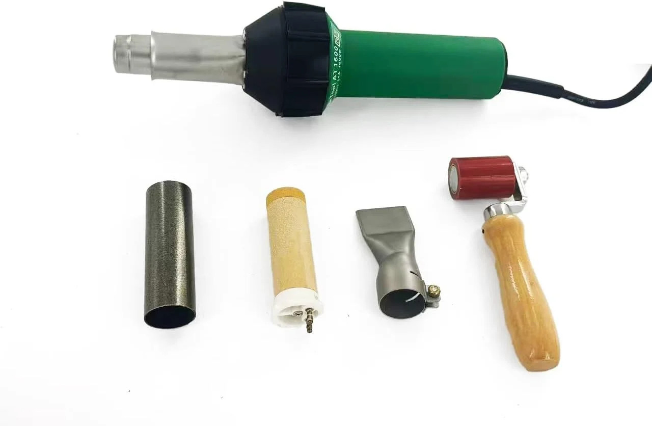 110V 1600W Hot Air Plastic Welding Gun Kit – Variable Temp 0-650°C Heat Gun, Roo