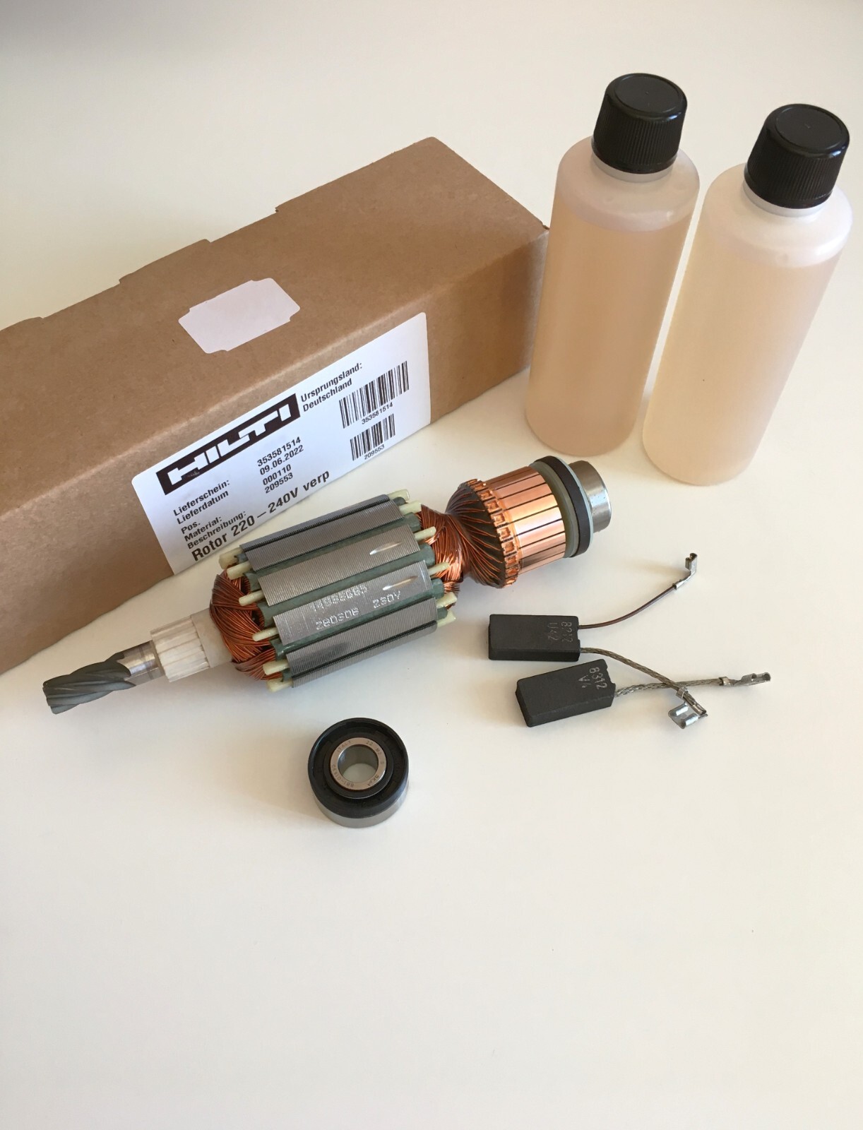 Rotor Armature Motor HILTI DD120 DD 110-W #209553 346291 – 230 VOLTS, FOR EUROPE