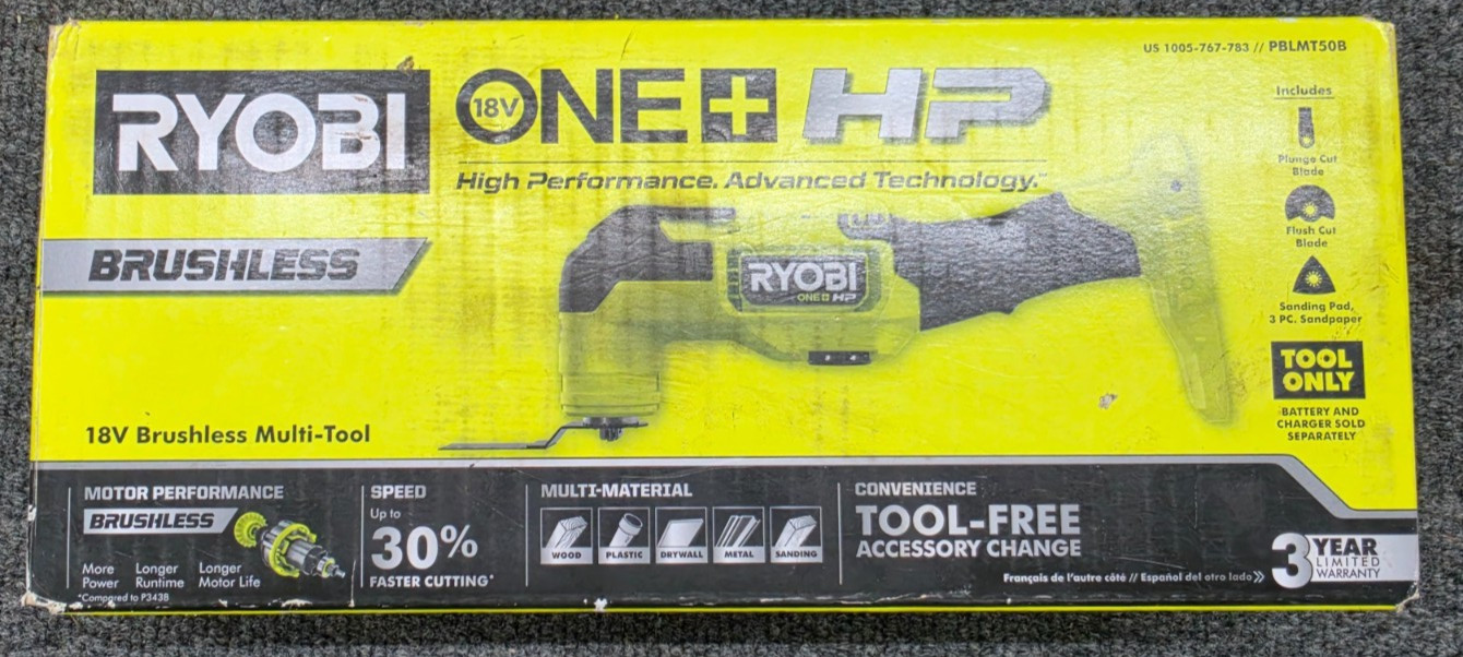 RYOBI ONE+ HP 18V Brushless Cordless Oscillating Multi-Tool (Tool Only)