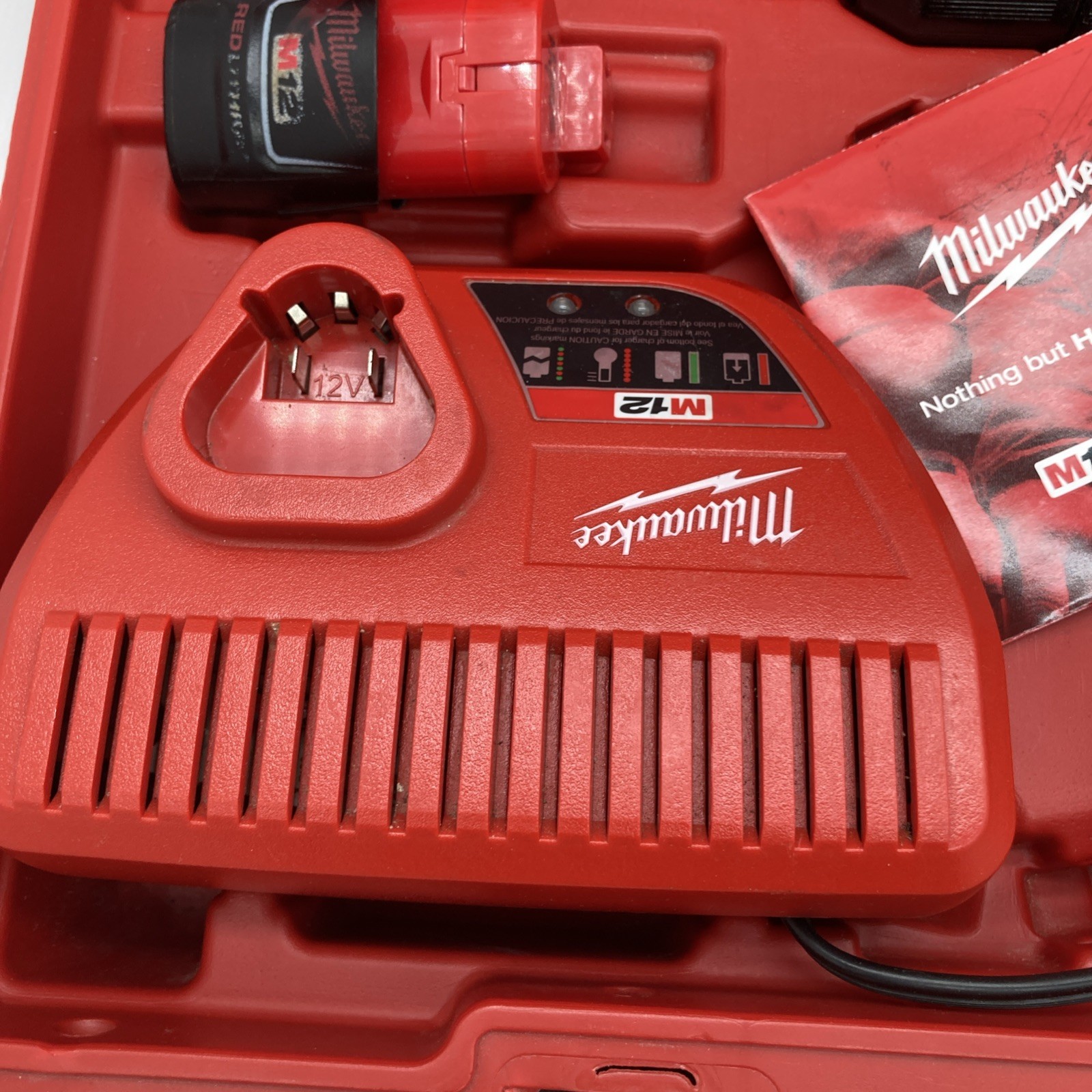 Milwaukee M12 Lithium Ion Cordless 3/8 Cordless Drill Kit 2407 22