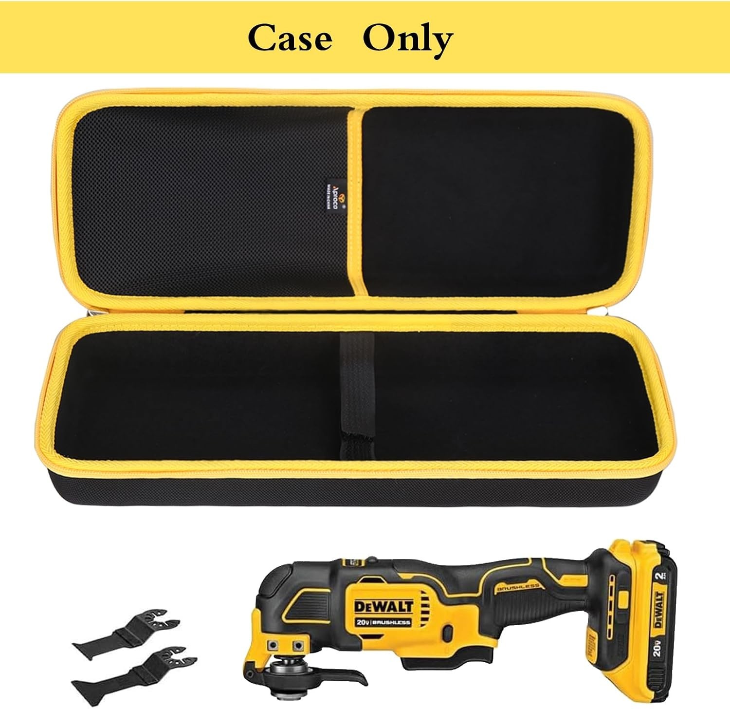Portable Hard Storage Case, for DEWALT DCS356B / DCS354B 20V Max XR Oscillating