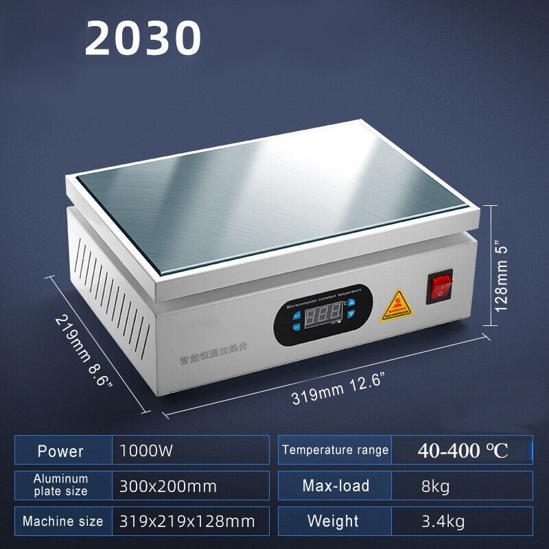 2030 3030 New Hot Plate Electronic Preheating Station For BGA Heating Work Tool-