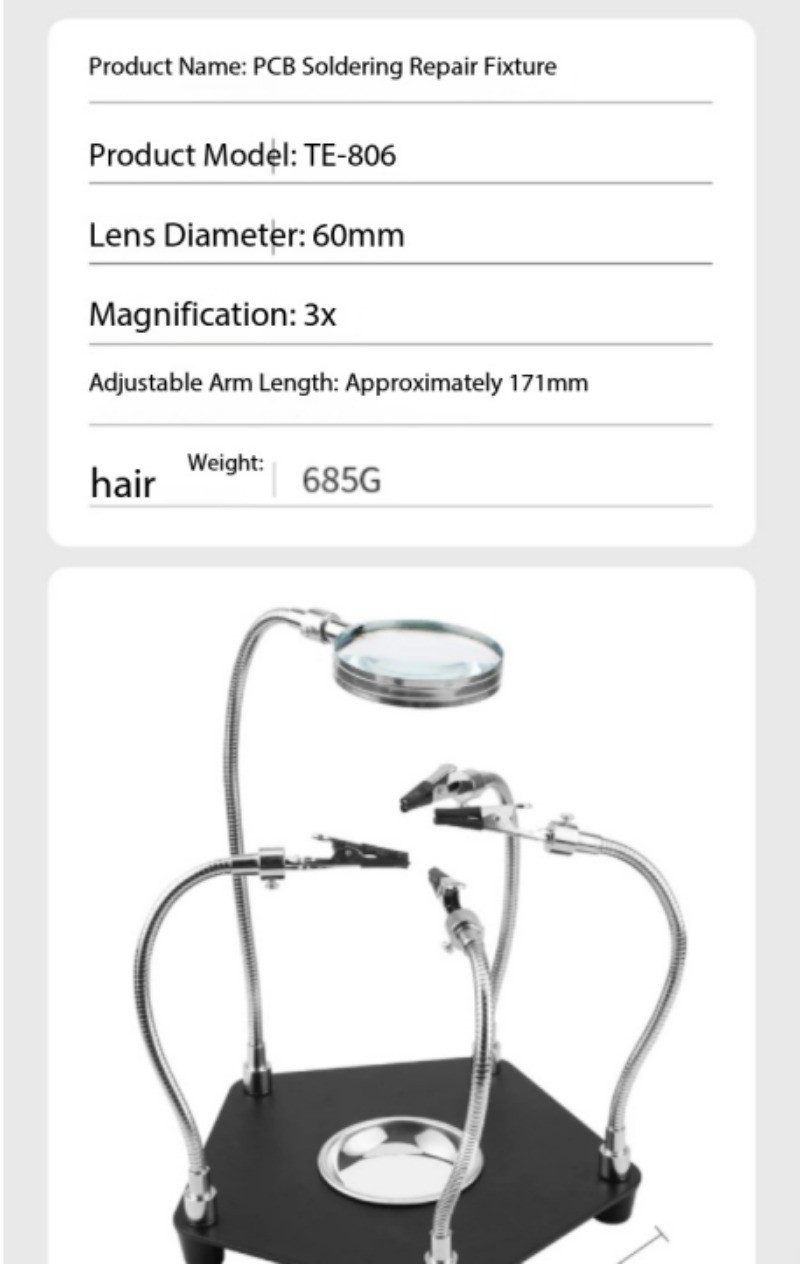 Metal Universal Arm Repair Welding Platform High-definition Magnifying Glass
