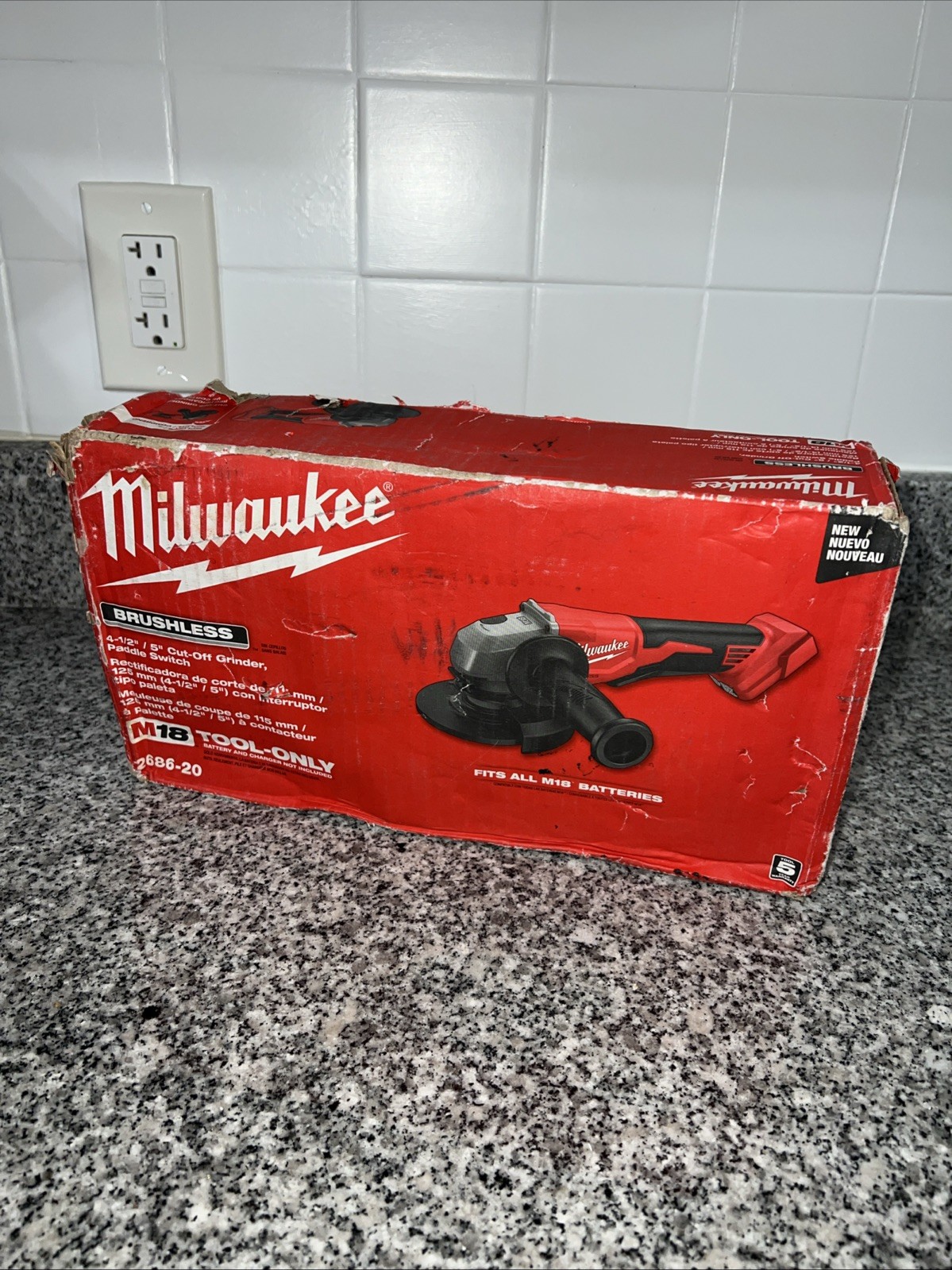 Milwaukee 18V 5in Grinder w/ Paddle Switch (Tool Only) – 2686-20