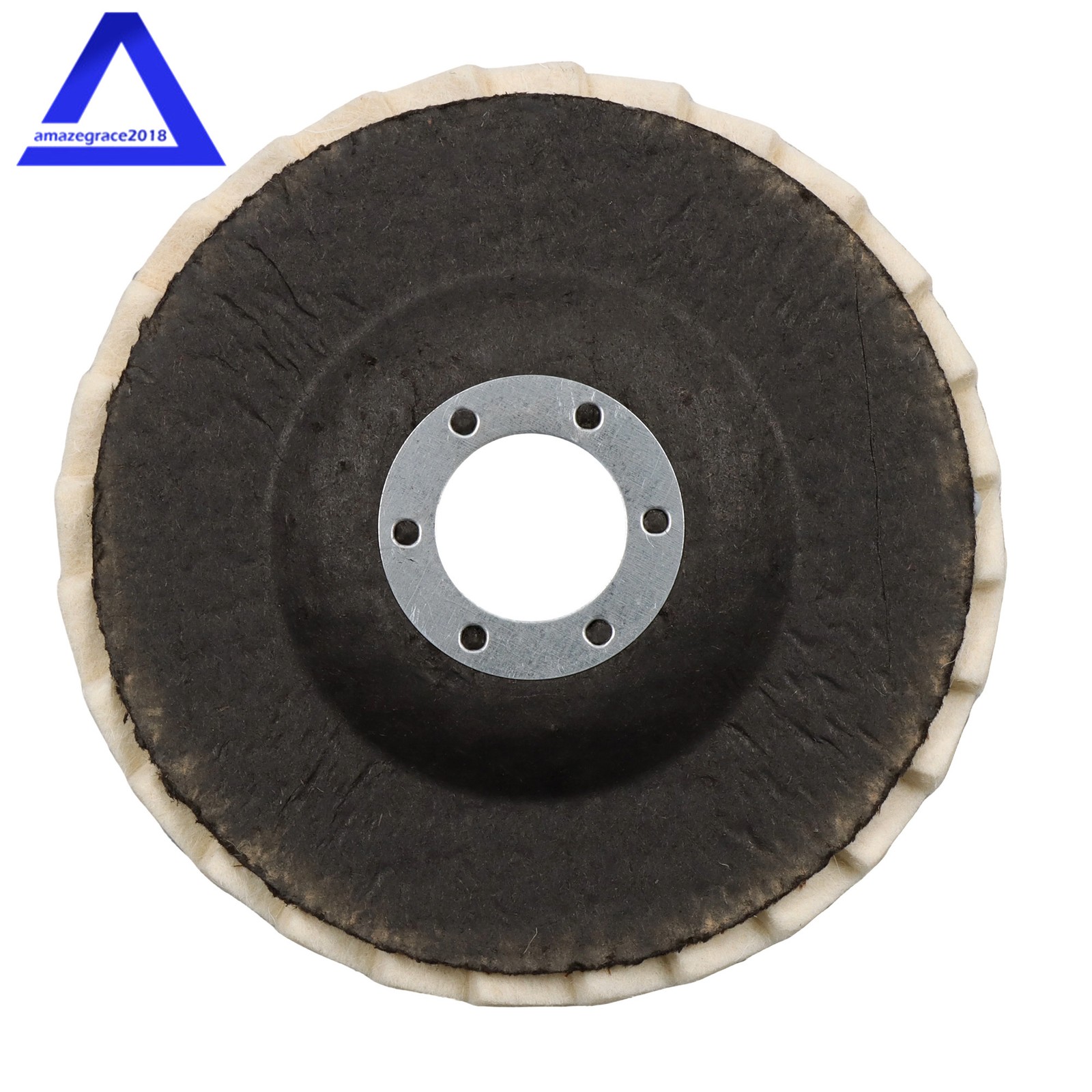 5 Pack Felt Flap Disc Abrasives 4-1/2&Prime; × 7/8&Prime; Arbor, Wool Polishing Wheel Disc