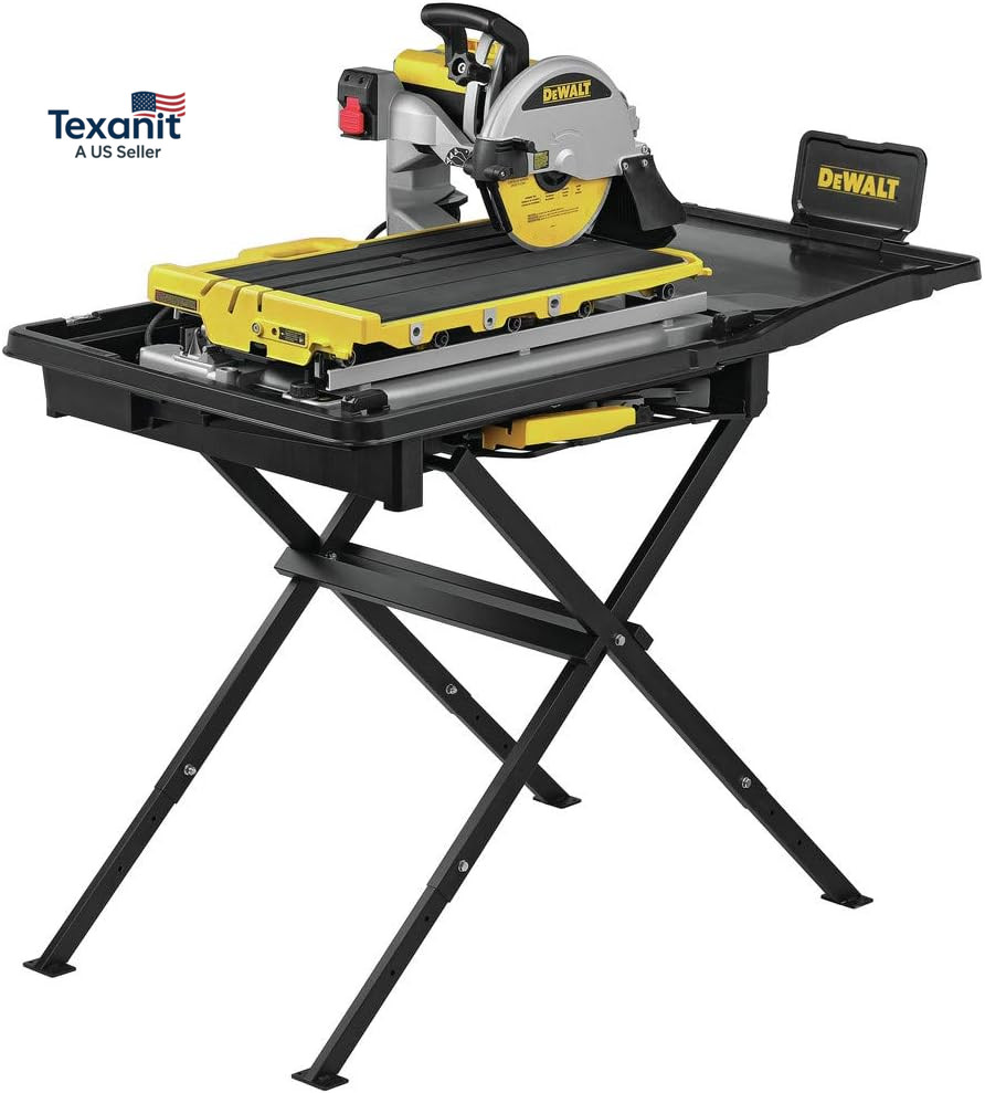 Wet Tile Saw with Stand, 10 Inch, 15-Amp, 1,220 MWO, Corded (D36000S)