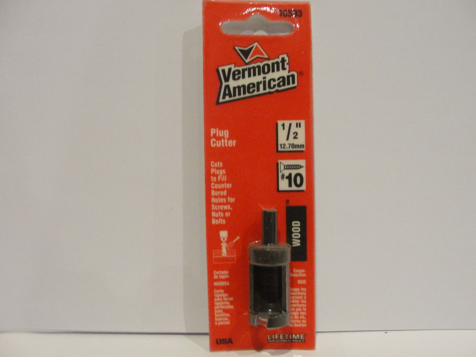 New Vermont American #10 1/2&Prime; Plug Cutter 16593