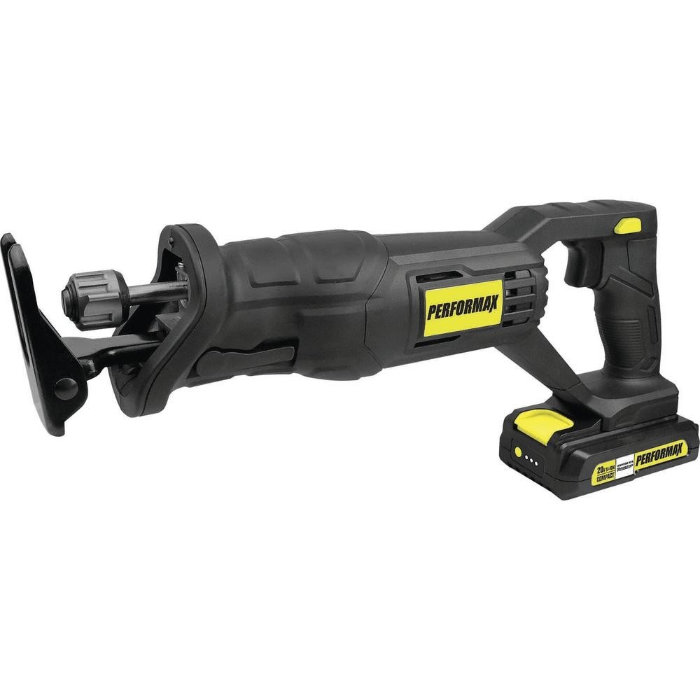 20V Cordless Tool Less Blade Reciprocating Saw Kit w/ Built In LED Work Light