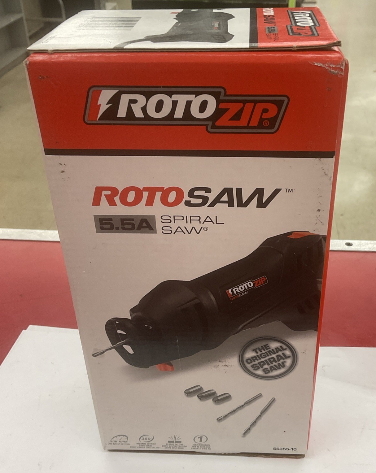 New! RotoZip Rotosaw SS355-10 Corded 5.5Ah Spiral Saw with kit Free shipping