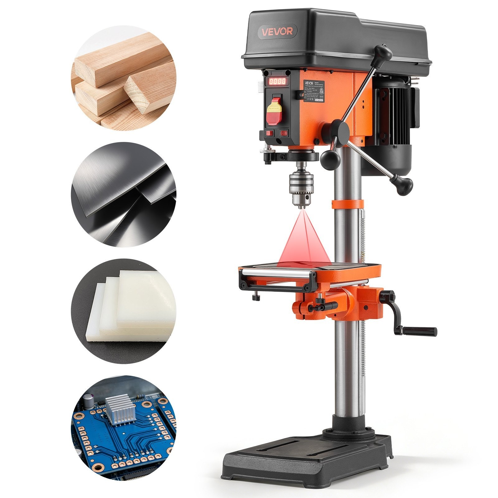 VEVOR 12-Inch Benchtop Drill Press Tabletop Drill Press 6.2 Amp Variable Speed