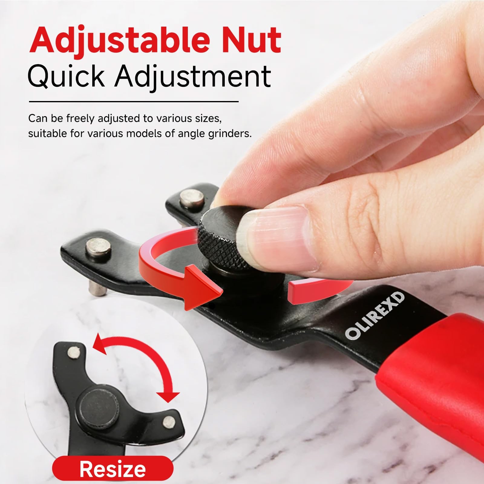 OLIREXD Angle Grinder Universal Adjustable Pin Wrench for Angle Grinder Machine