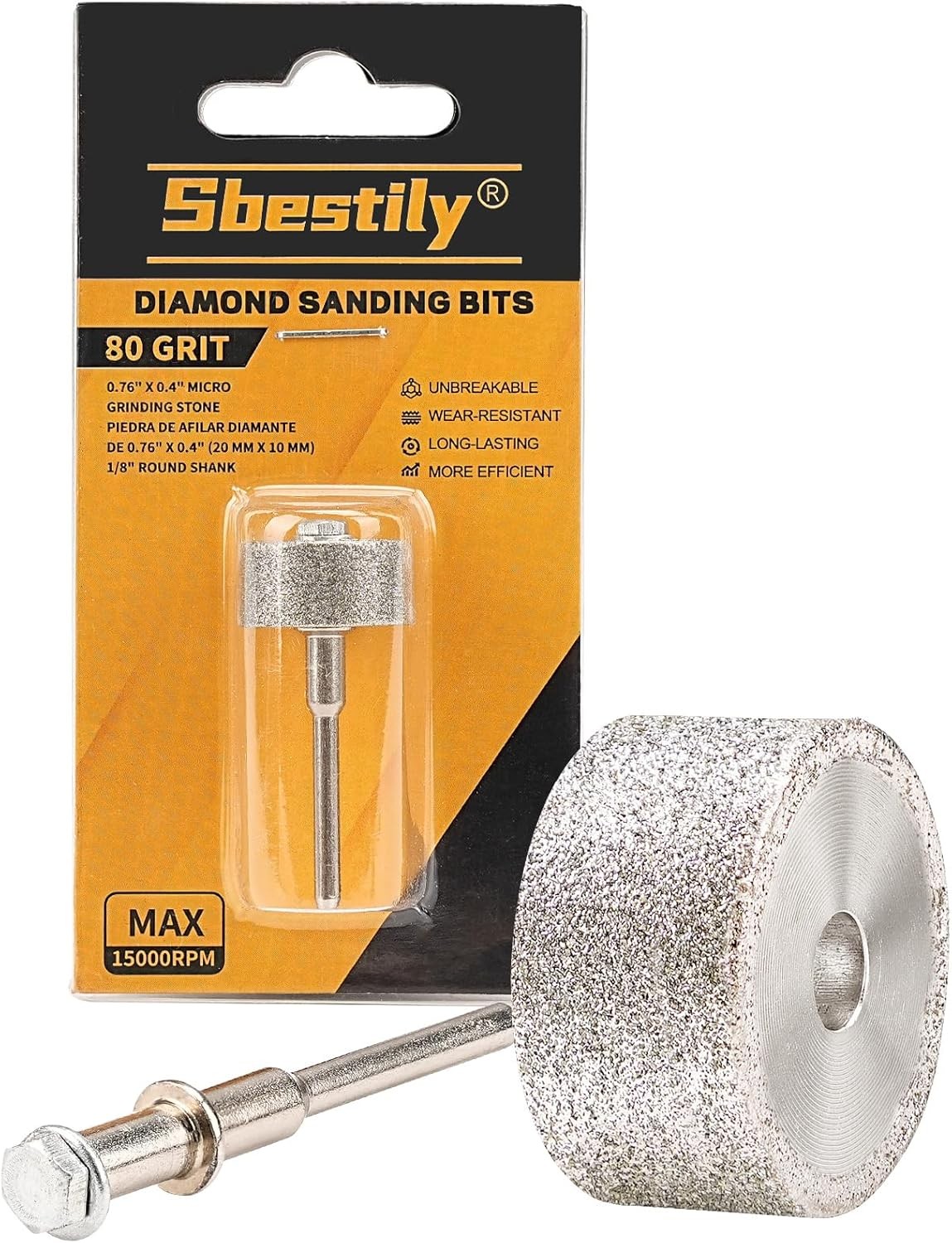 Sanding Bits for Dremel Rotary Tool，Grinding Stone Diamond Sanding Drill Bits