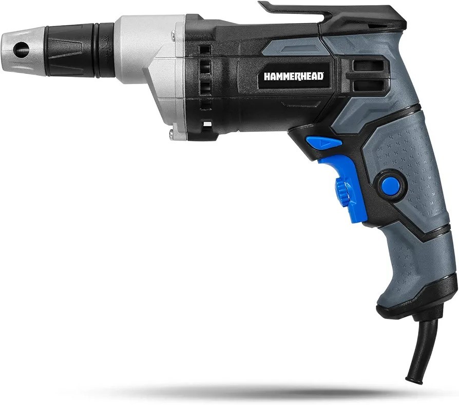 Hammerhead 4.3-Amp Drywall Screwdriver- HASG043 Corded Electric Tool 200 RPM Gun