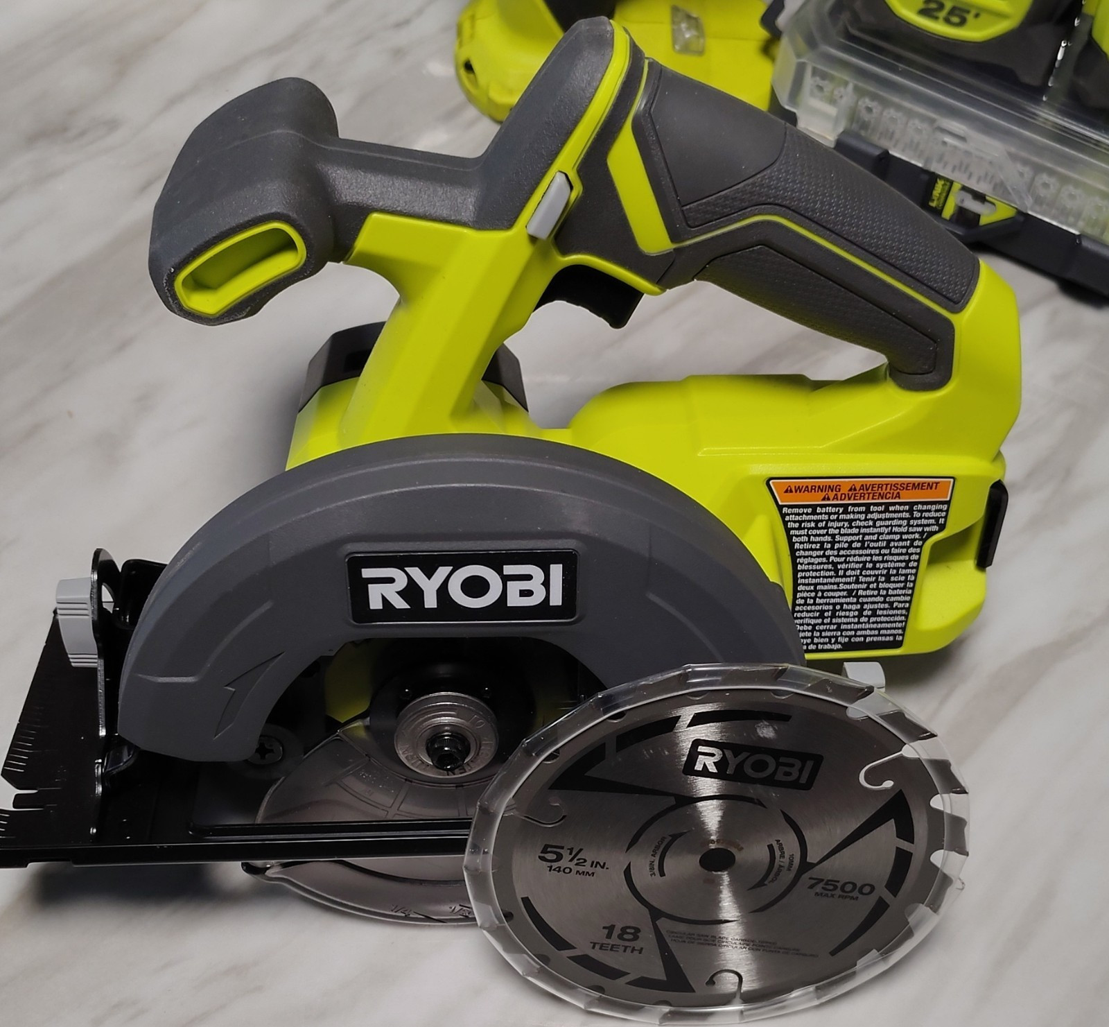 Ryobi PCL500 18V Cordless Circular Saw 5-1/2 in Blade, Wrench & Manual new 10316