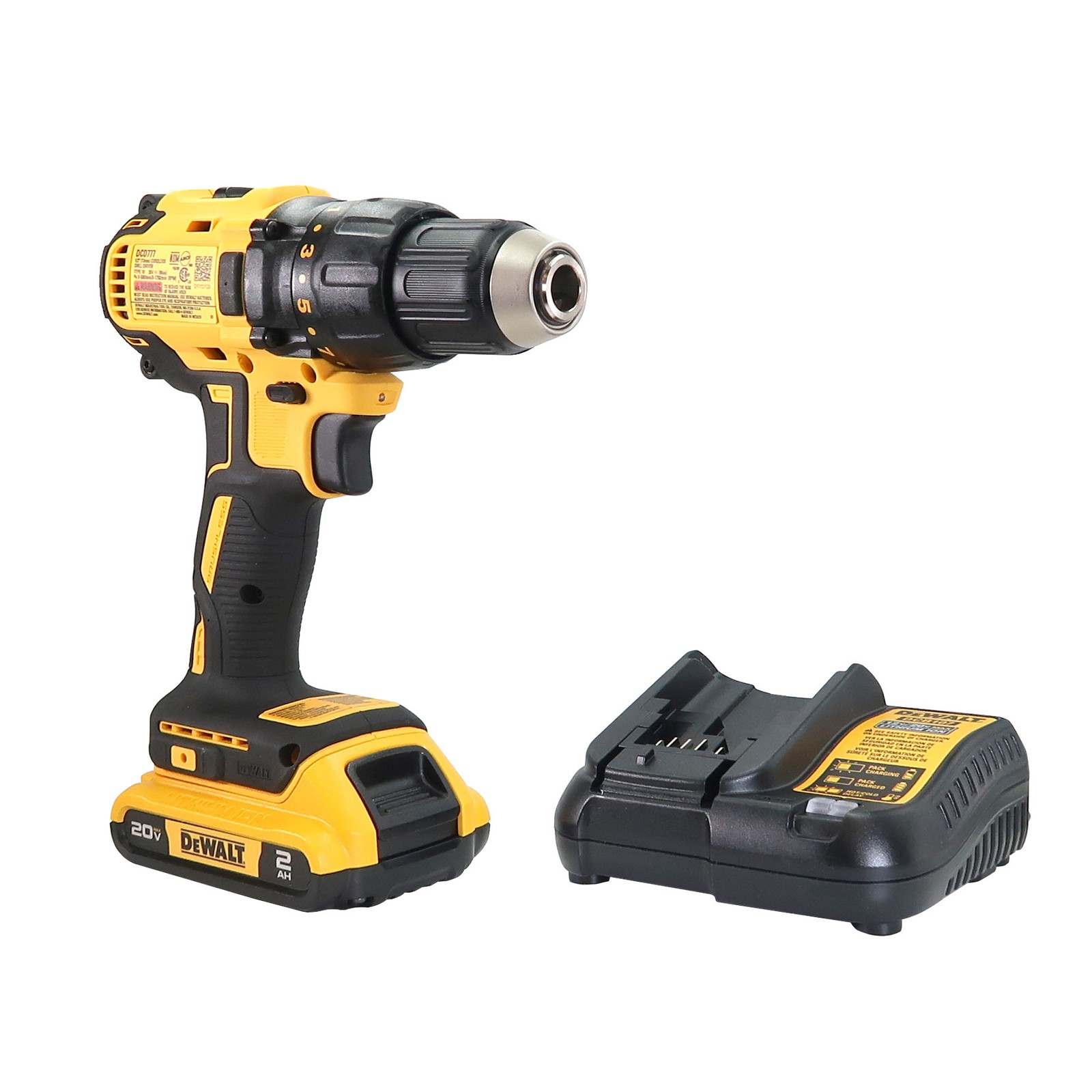 DEWALT 20V MAX Cordless Drill/Driver Kit with Battery and Charger (DCD777D1)