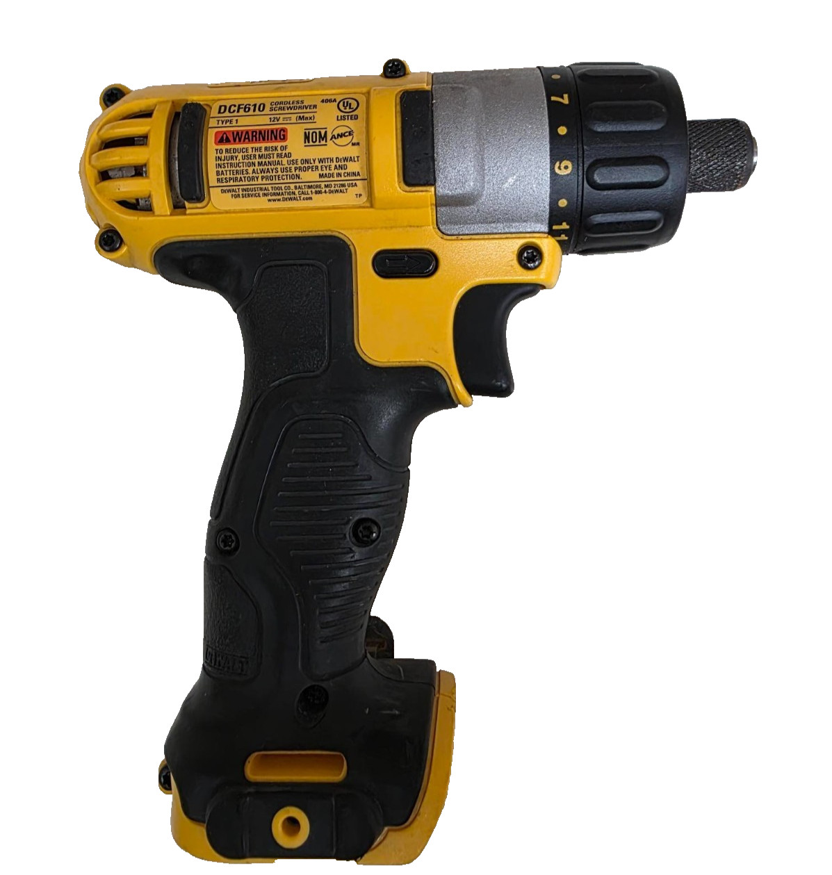 DEWALT DCF610B 12V MAX 12-Volt 1/4-in Cordless Screwdriver. NEW OPEN BOX