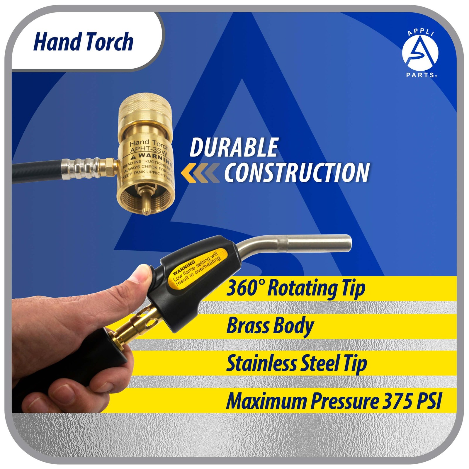 Appli Parts APHT-3SW Hand Torch With Hose and Igniter Lighter for Soldering Braz