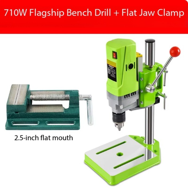 Bench Drill Press and Milling Machine Multi-Functional 220V Drilling Machine